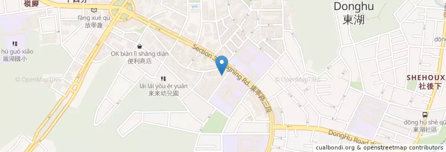 Mapa de ubicacion de 年代牙醫診所 en 타이완, 신베이 시, 타이베이시, 네이후 구.