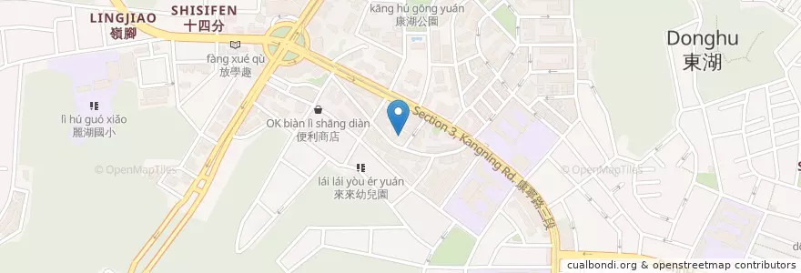 Mapa de ubicacion de Oxford 奧斯福爾幼兒園 en 臺灣, 新北市, 臺北市, 內湖區.