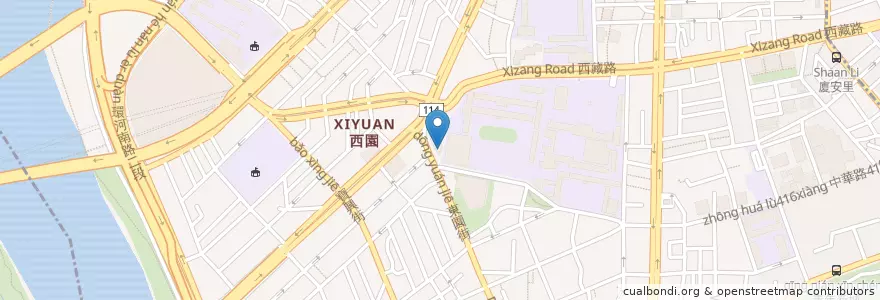 Mapa de ubicacion de 萬華分館 en 臺灣, 新北市, 臺北市, 萬華區.