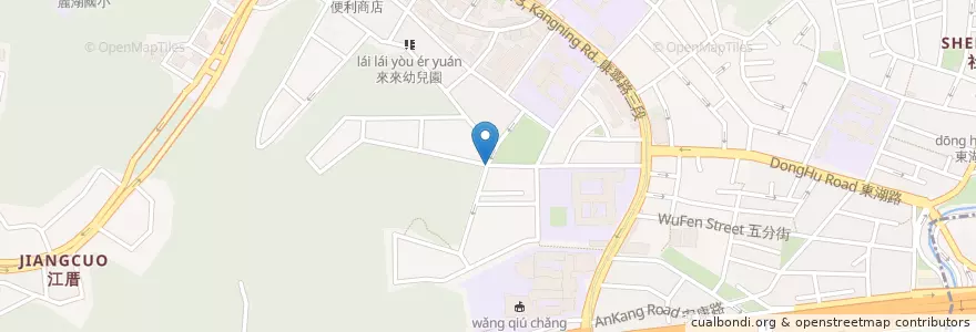 Mapa de ubicacion de 萬豐早餐店 en تایوان, 新北市, تایپه, 內湖區.