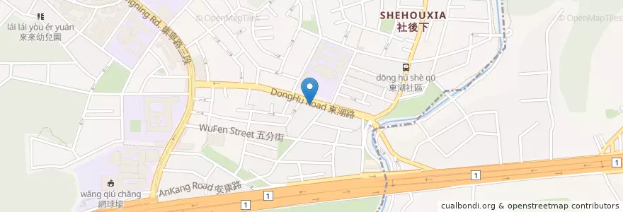 Mapa de ubicacion de 摩斯漢堡 en Taïwan, Nouveau Taipei, Taipei.
