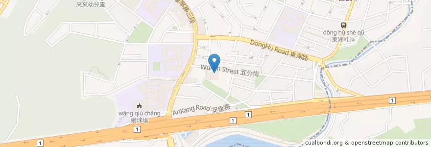 Mapa de ubicacion de 東湖消防分隊 en 臺灣, 新北市, 臺北市, 內湖區.