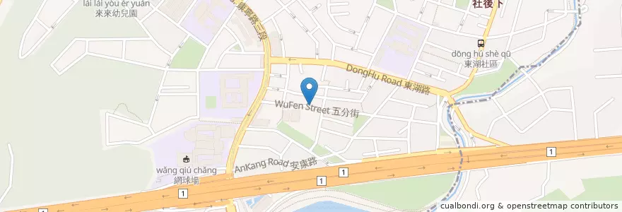 Mapa de ubicacion de 早安 美芝城 en 타이완, 신베이 시, 타이베이시, 네이후 구.