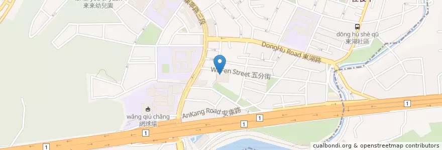 Mapa de ubicacion de 公共電話 en Taiwan, 新北市, Taipei, 內湖區.