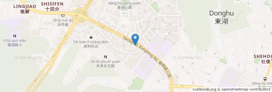 Mapa de ubicacion de 基督教豐盛教會 en تایوان, 新北市, تایپه, 內湖區.