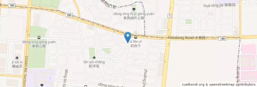 Mapa de ubicacion de 早安美芝城 en Taiwán, 臺南市.