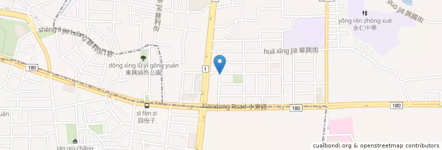Mapa de ubicacion de 麥味登 en 臺灣, 臺南市, 永康區.