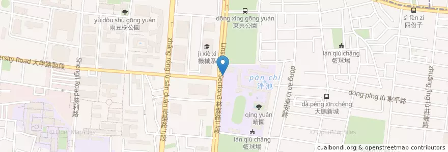 Mapa de ubicacion de 郵局ATM en Taïwan, Tainan, District Est.