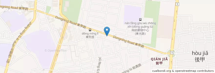 Mapa de ubicacion de 俗俗賣果汁店 en 臺灣, 臺南市, 東區.