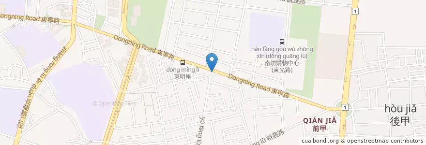 Mapa de ubicacion de 永棋蝦仁肉圓 en Tayvan, 臺南市, 東區.