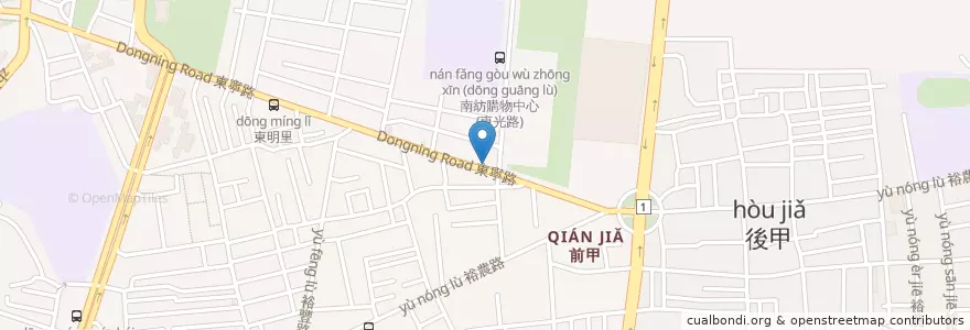 Mapa de ubicacion de 都可Coco en 臺灣, 臺南市, 東區.