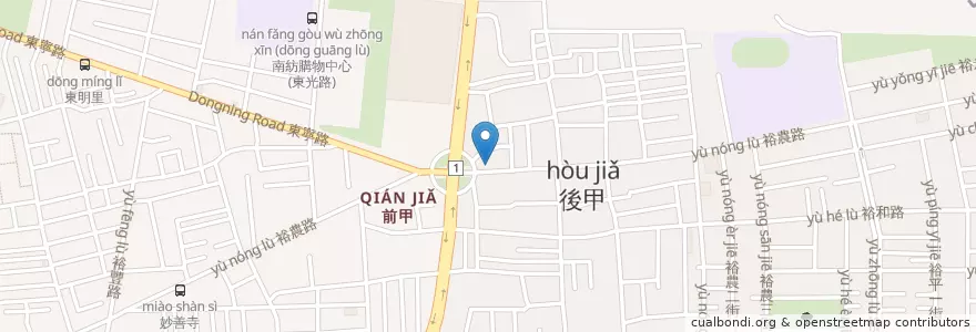 Mapa de ubicacion de 林一宏眼科 en 臺灣, 臺南市, 東區.