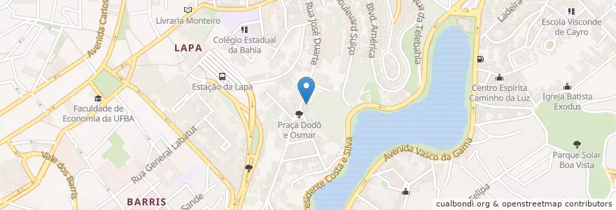 Mapa de ubicacion de Biblioteca do CEAO en Brazil, Northeast Region, Bahia, Região Metropolitana De Salvador, Região Geográfica Intermediária De Salvador, Microrregião De Salvador, Salvador.