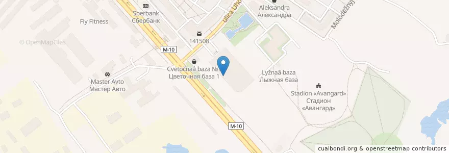 Mapa de ubicacion de Медиал en روسيا, Центральный Федеральный Округ, محافظة موسكو, Городской Округ Солнечногорск.