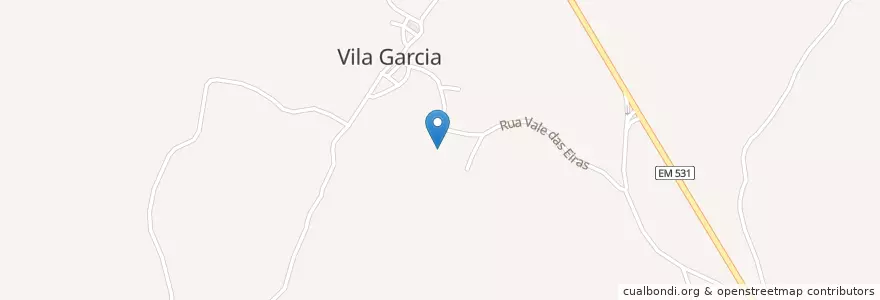 Mapa de ubicacion de Vila Garcia en Португалия, Центральный Регион, Guarda, Бейра-Интериор-Норте, Guarda, Vila Garcia.