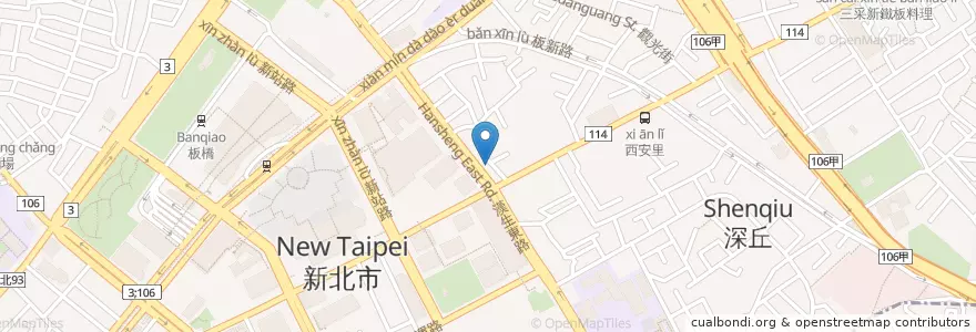 Mapa de ubicacion de 麗媽香香鍋 en 台湾, 新北市, 板橋区.