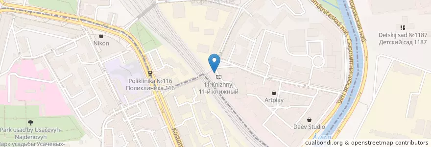 Mapa de ubicacion de Burger first en Russie, District Fédéral Central, Moscou, Центральный Административный Округ, Басманный Район.
