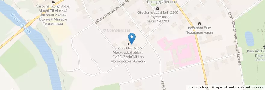 Mapa de ubicacion de Церковь Александра Невского en Rusland, Centraal Federaal District, Oblast Moskou, Городской Округ Серпухов.