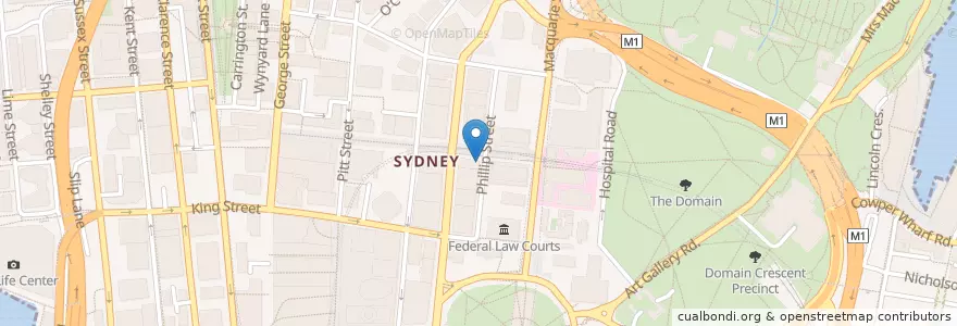 Mapa de ubicacion de Lindt Chocolate Café en Австралия, Новый Южный Уэльс, Council Of The City Of Sydney, Sydney.
