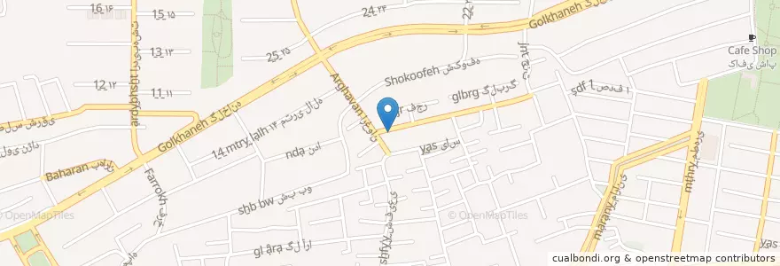 Mapa de ubicacion de تاکسی کیمیا en ایران, استان اصفهان, شهرستان اصفهان, بخش مرکزی شهرستان اصفهان, اصفهان.