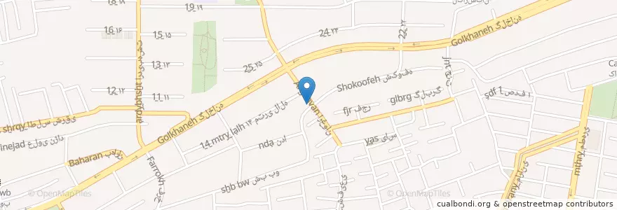 Mapa de ubicacion de مینی پیتزا en イラン, エスファハーン, شهرستان اصفهان, بخش مرکزی شهرستان اصفهان, اصفهان.