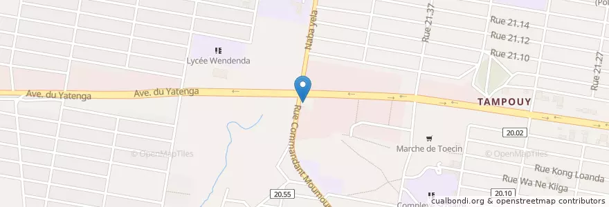 Mapa de ubicacion de Acess en بورکینافاسو, Centre, Kadiogo, اوآگادوگو.