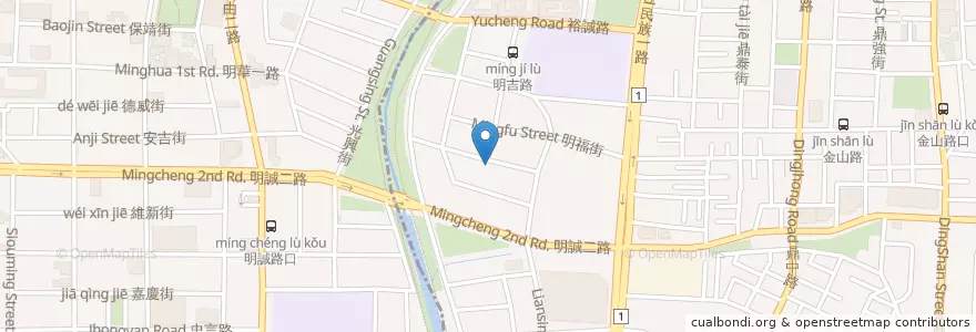 Mapa de ubicacion de 福氣教會 en 臺灣, 高雄市, 三民區, 左營區.