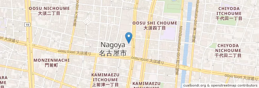 Mapa de ubicacion de たにだ矯正歯科 en ژاپن, 愛知県, 名古屋市, 中区.
