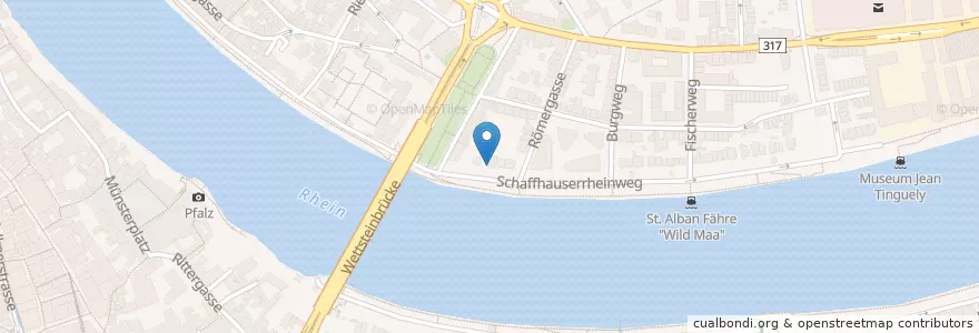 Mapa de ubicacion de Italienisches Konsulat en سوئیس, Basel-Stadt, Basel.