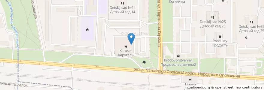 Mapa de ubicacion de Радуга en Russland, Föderationskreis Nordwest, Oblast Leningrad, Sankt Petersburg, Красносельский Район.