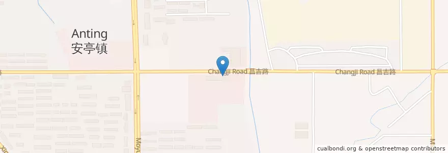 Mapa de ubicacion de Alibaba en 중국, 상하이, 자딩구.