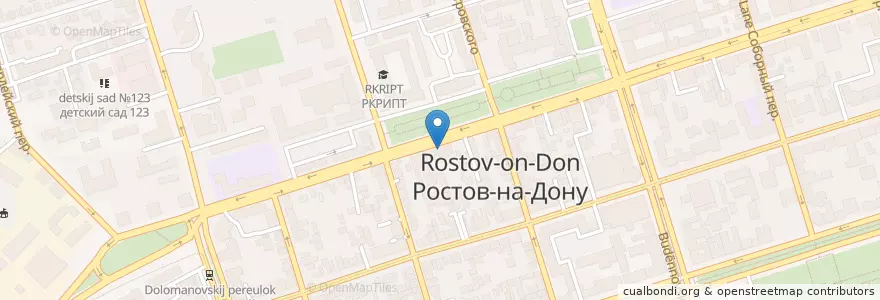 Mapa de ubicacion de Subway en Rusland, Zuidelijk Federaal District, Oblast Rostov, Городской Округ Ростов-На-Дону.