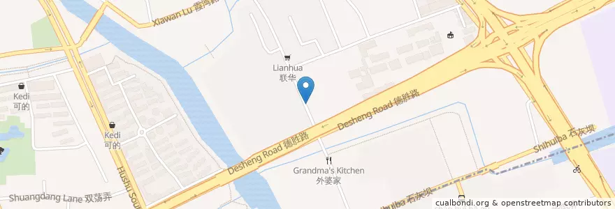 Mapa de ubicacion de 交通银行 en 中国, 浙江省, 杭州市, 拱墅区, 湖墅街道.