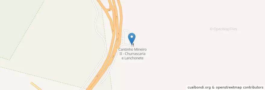 Mapa de ubicacion de Cantinho Mineiro II - Churrascaria e Lanchonete en Brésil, Région Sud-Est, Minas Gerais, Região Geográfica Intermediária De Belo Horizonte, Região Metropolitana De Belo Horizonte, Microrregião Belo Horizonte, Nova Lima.