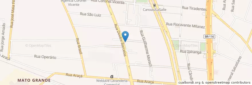 Mapa de ubicacion de Cia do Xis en ブラジル, 南部地域, リオグランデ・ド・スル, Região Geográfica Intermediária De Porto Alegre, Região Metropolitana De Porto Alegre, Região Geográfica Imediata De Porto Alegre, Canoas.