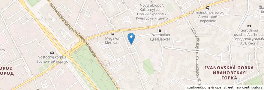 Mapa de ubicacion de Звезда караоке en روسیه, Центральный Федеральный Округ, Москва, Центральный Административный Округ.