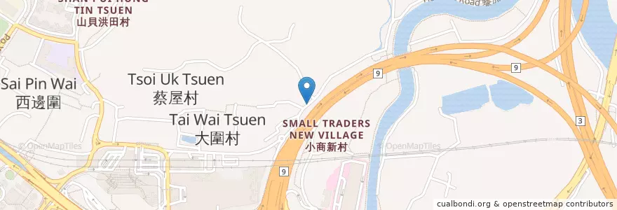 Mapa de ubicacion de 避雨亭 en 중국, 홍콩, 광둥성, 신제, 元朗區 Yuen Long District.