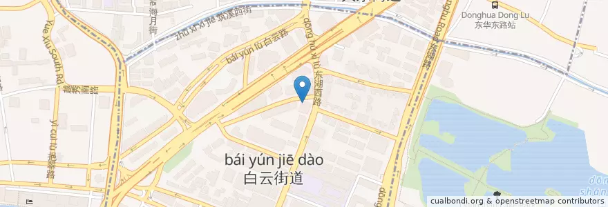 Mapa de ubicacion de 中国农业银行 en Китай, Гуандун, Гуанчжоу, 越秀区.