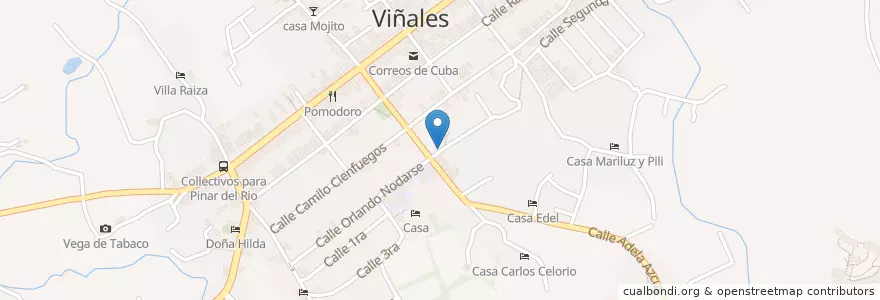 Mapa de ubicacion de Parking en 古巴, Pinar Del Río, Viñales.