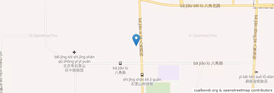 Mapa de ubicacion de 老西安小馆 en Cina, Pechino, Hebei, 石景山区.