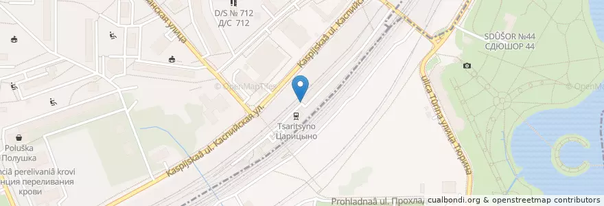 Mapa de ubicacion de Хот-дог en Россия, Центральный Федеральный Округ, Москва, Южный Административный Округ.