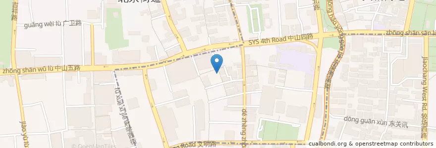 Mapa de ubicacion de 越秀区大塘街政务服务中心 en الصين, غوانغدونغ, 广州市, 越秀区, 大塘街道.