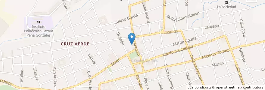 Mapa de ubicacion de Cine Carral en Куба, Гавана, Guanabacoa.