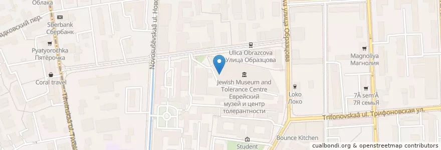 Mapa de ubicacion de Алеф en Rusland, Centraal Federaal District, Moskou, Район Марьина Роща.