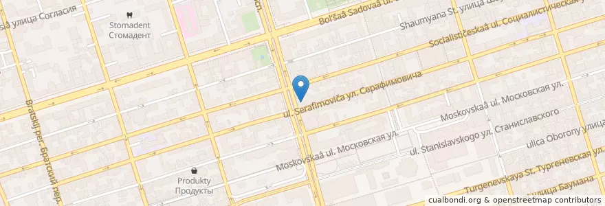 Mapa de ubicacion de Дешёвая аптека en Rusia, Южный Федеральный Округ, Óblast De Rostov, Городской Округ Ростов-На-Дону.