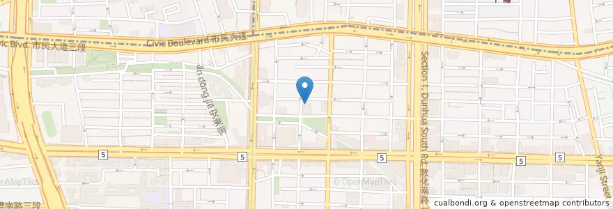 Mapa de ubicacion de 臺北光武郵局 en Taiwan, Neu-Taipeh, Taipeh, Da’An.