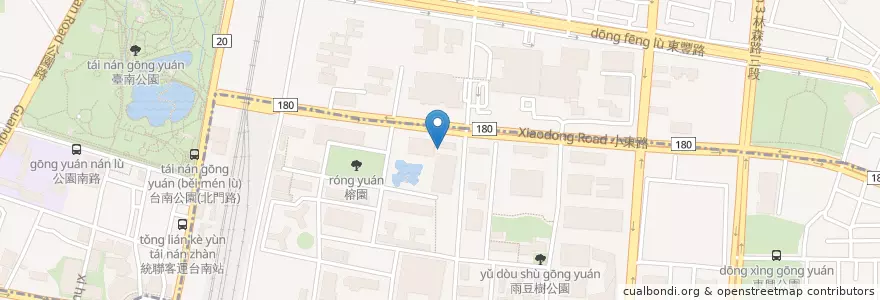 Mapa de ubicacion de 修齊大樓停車格 en 타이완, 타이난 시, 베이구.