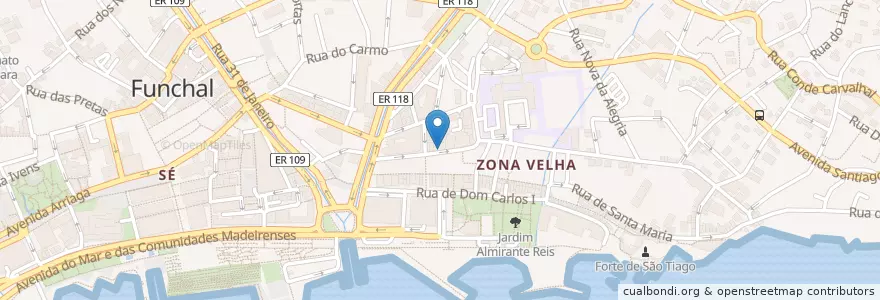 Mapa de ubicacion de Hamburgueria do Mercado en ポルトガル, Funchal (Santa Maria Maior).