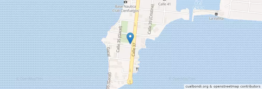 Mapa de ubicacion de El Cochinito en Küba, Cienfuegos, Cienfuegos, Ciudad De Cienfuegos.