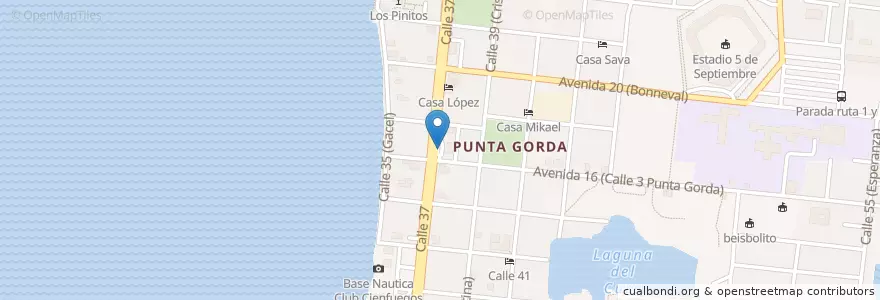 Mapa de ubicacion de CUPET Punta Gorda en کوبا, Cienfuegos, Cienfuegos, Ciudad De Cienfuegos.